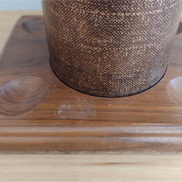 Vintage Fairfax USA Wooden 4 P*pe Rack Stand W/ Tobacco Humidor - Picture 12 of 14